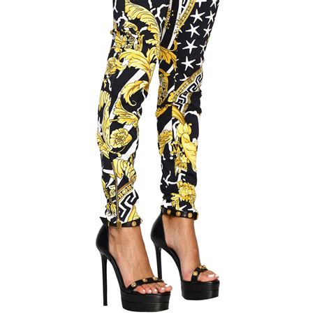 black and gold versace pants|Versace pants outlet.